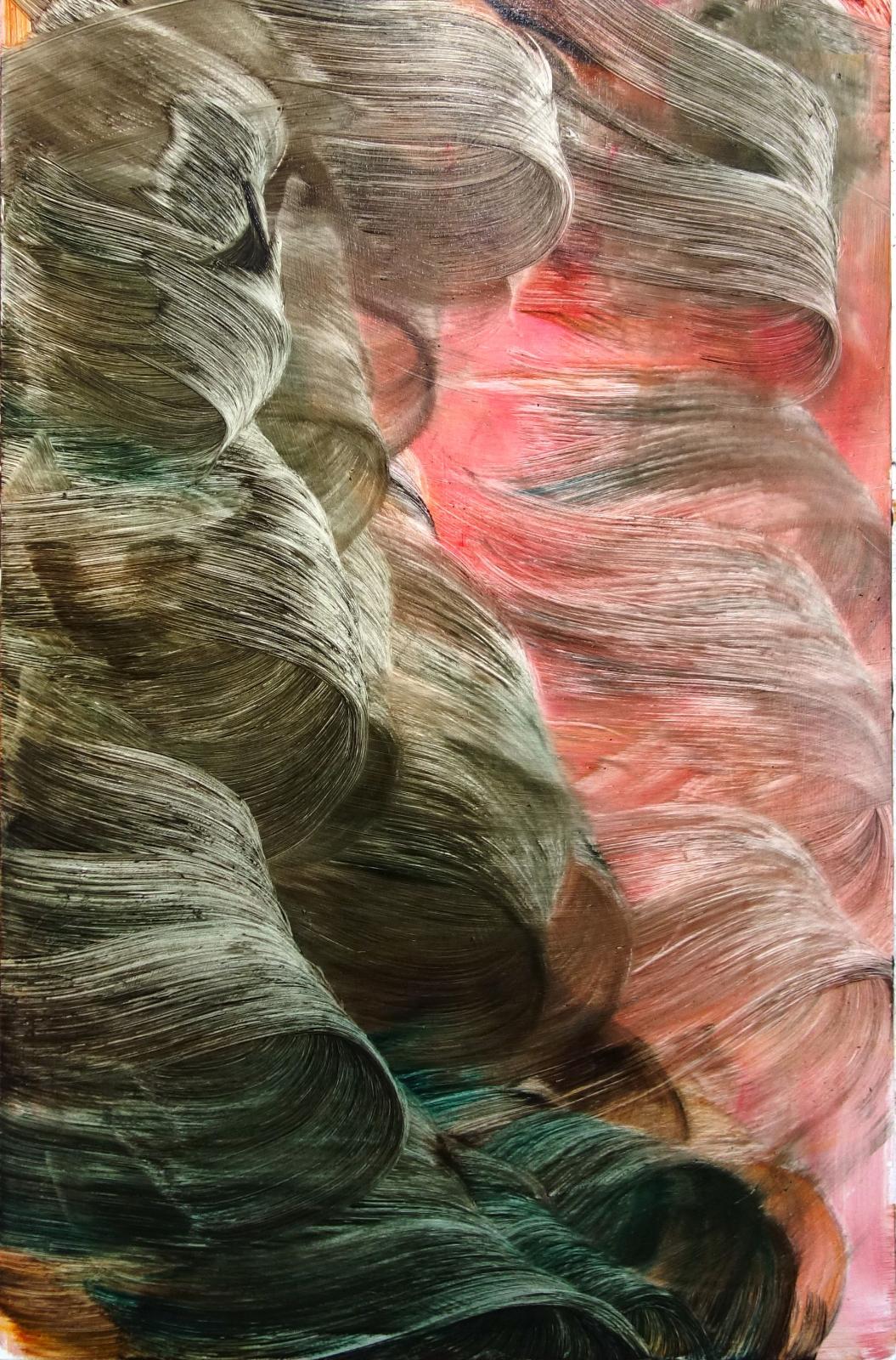 Isa Dahl, Wanderung (002), 2020, Öl auf Leinwand, 200 x 130 cm, dai045kü