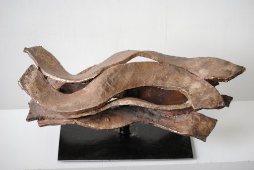 Emil Cimiotti, o.T. , 2014, Bronze, gussrau auf Stahl, 19 x 52 x 24 cm, - verkauft!