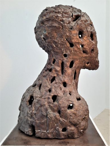 Emil Cimiotti, Mein Bruder - späte Fassung, Bronze, gussrau, Höhe 70 cm, Preis auf Anfrage, Galerie Cyprian Brenner