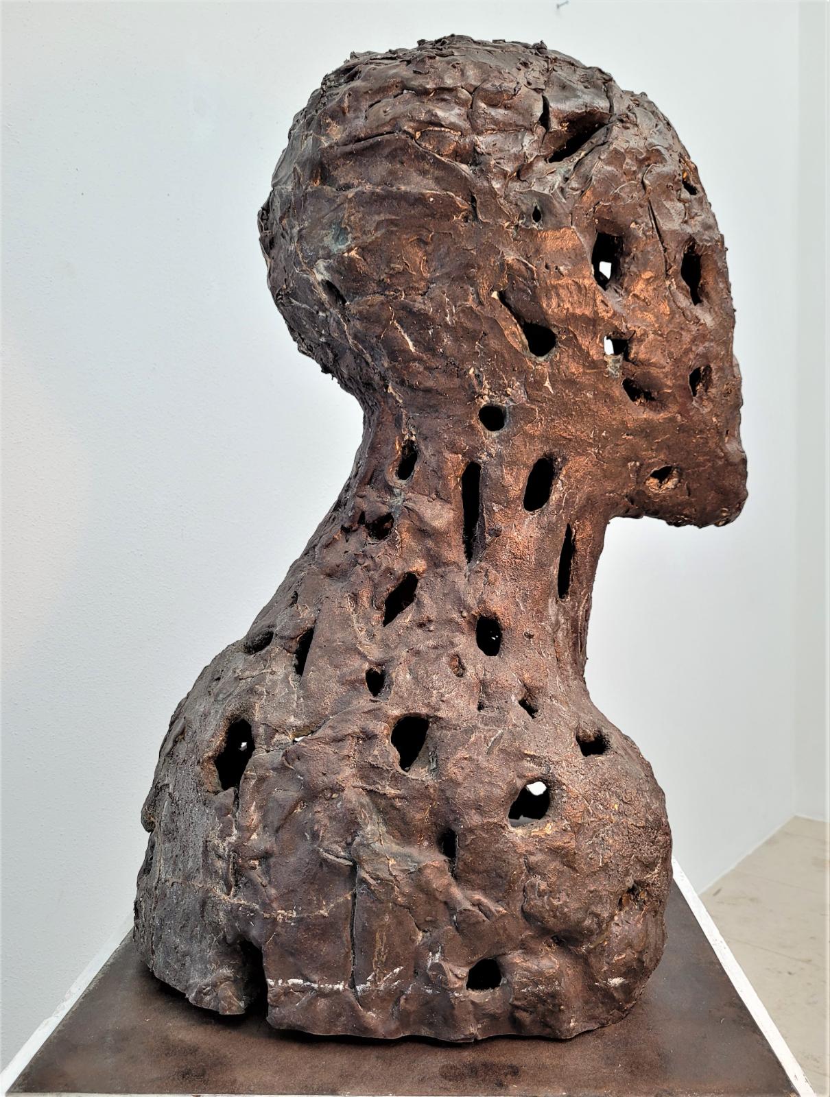 Emil Cimiotti, Mein Bruder - späte Fassung, 2002, Bronze, gussrau, Höhe 70 cm, Preis auf Anfrage, SüdWestGalerie