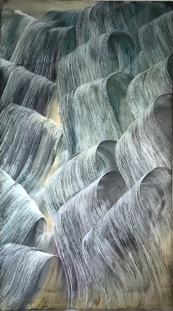 Isa Dahl, Wanderung (009), 2019, Öl auf Leinwand, 300 cm x 170 cm, Galerie Cyprian Brenner, dai055kü