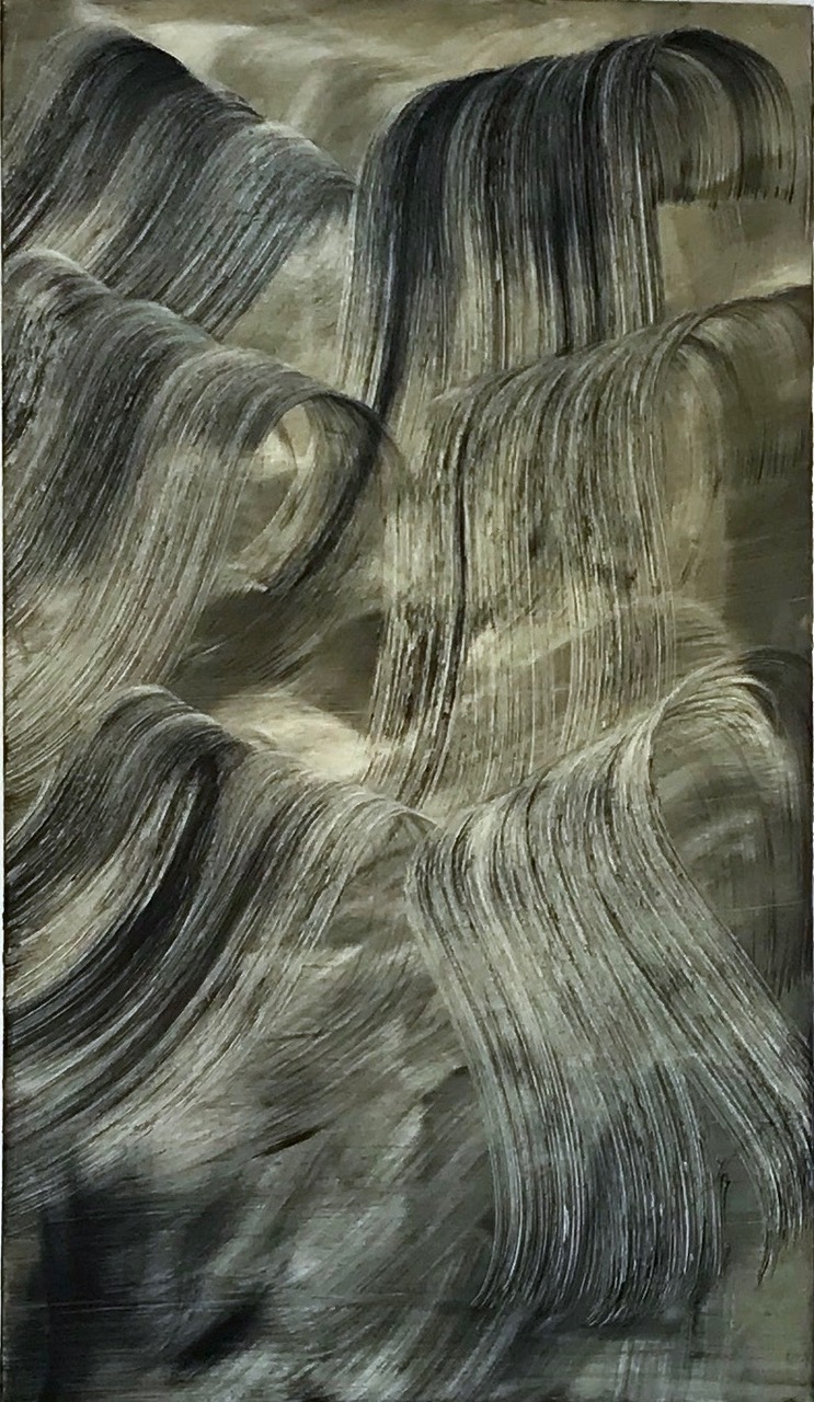 Isa Dahl, Wanderung (010), 2019, Öl auf Leinwand, 300 cm x 170 cm, Galerie Cyprian Brenner, dai056kü