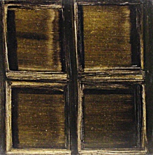 Isa Dahl, Fassade, 1995, Öl auf Leinwand, 100 cm x 100 cm, Preis auf Anfrage, SüdWestGalerie