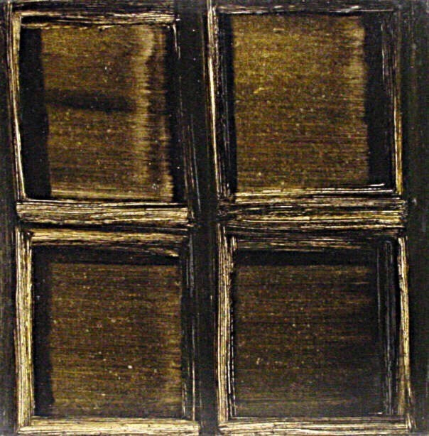 Isa Dahl, Fassade, 1995, Öl auf Leinwand, 100 cm x 100 cm, Preis auf Anfrage, SüdWestGalerie