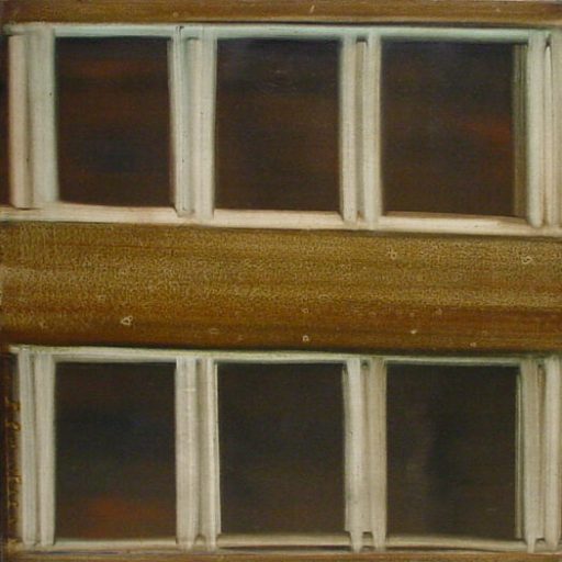 Isa Dahl, Fassade Villa Romana, 1995, Öl auf Leinwand, 100 cm x 200 cm, Preis auf Anfrage, SüdWestGalerie