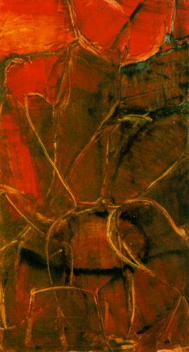 Isa Dahl, Vorhang, 1999, Öl auf Leinwand, 260 cm x 140 cm, Preis auf Anfrage, SüdWestGalerie