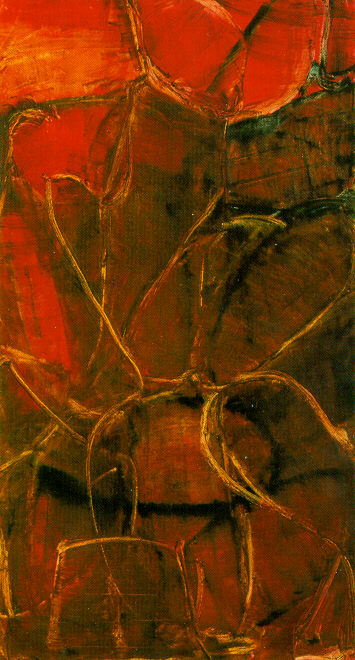 Isa Dahl, Vorhang, 1999, Öl auf Leinwand, 260 cm x 140 cm, Preis auf Anfrage, SüdWestGalerie