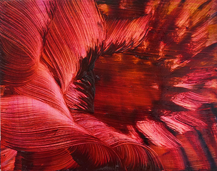 Isa Dahl , flowers , 2019 , Öl auf Holz , 24 cm x 30 cm x 4 cm , DSC00393, Preis 450 €, Galerie Cyprian Brenner