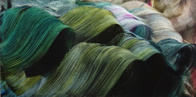 Isa Dahl, wanderung, 2017, Öl auf Leinwand, 85 cm x 170 cm, - verkauft!