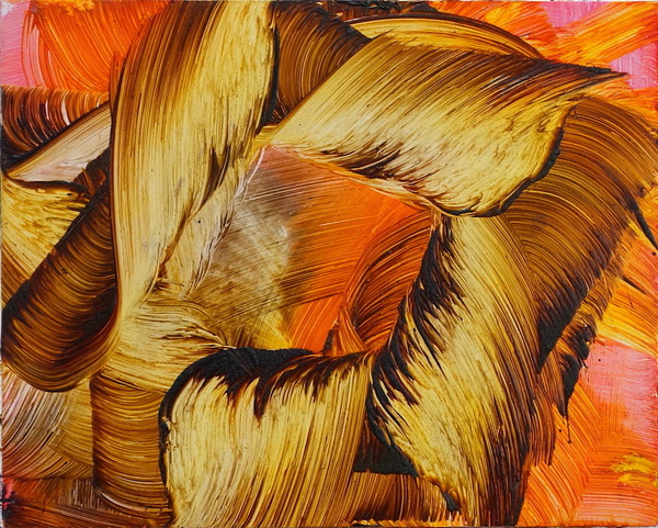 Isa Dahl, borst, hugs and flowers (SWG34), 2019, Öl auf Holz, 24 cm x 30 cm x 4 cm, Preis auf Anfrage, Galerie Cyprian Brenner