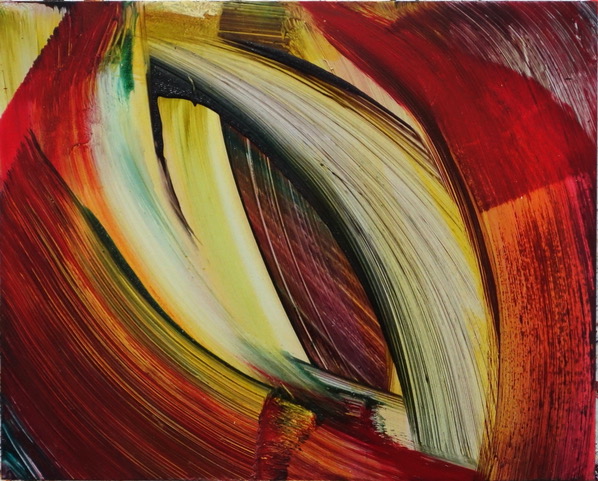 Isa Dahl, borst, hugs and flowers (SWG5), 2019, Öl auf Holz, 24 cm x 30 cm x 4 cm, Galerie Cyprian Brenner