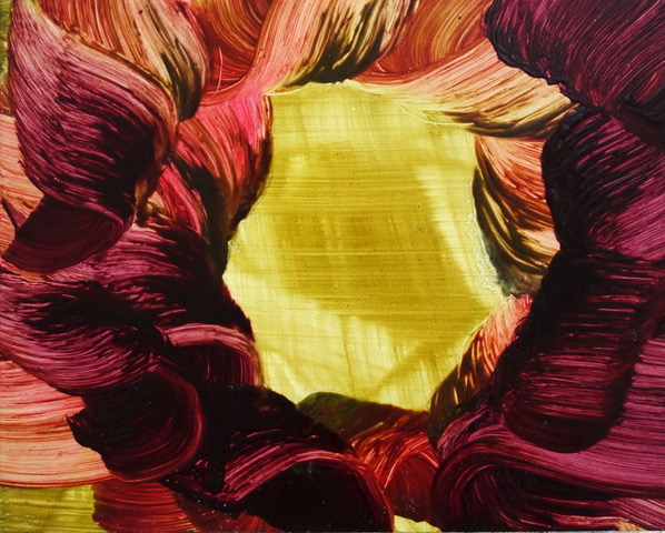 Isa Dahl, borst, hugs and flowers (SWG72), 2019 , Öl auf Holz , 24 cm x 30 cm x 4 cm, Preis 450 €, dai127kü