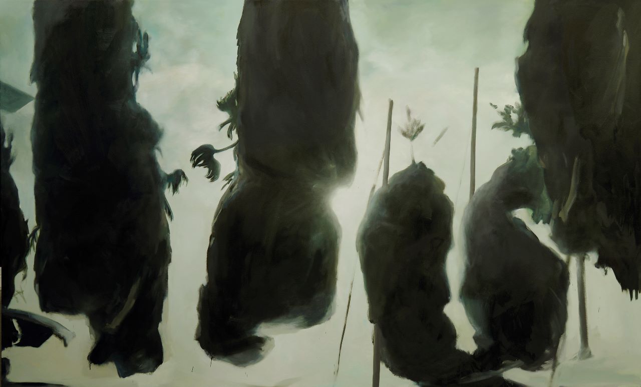 Franz Baumgartner, well, well, 09.2013, Öl auf Leinwand, 183 cm x 300 cm, Preis auf Anfrage, Galerie Cyprian Brenner