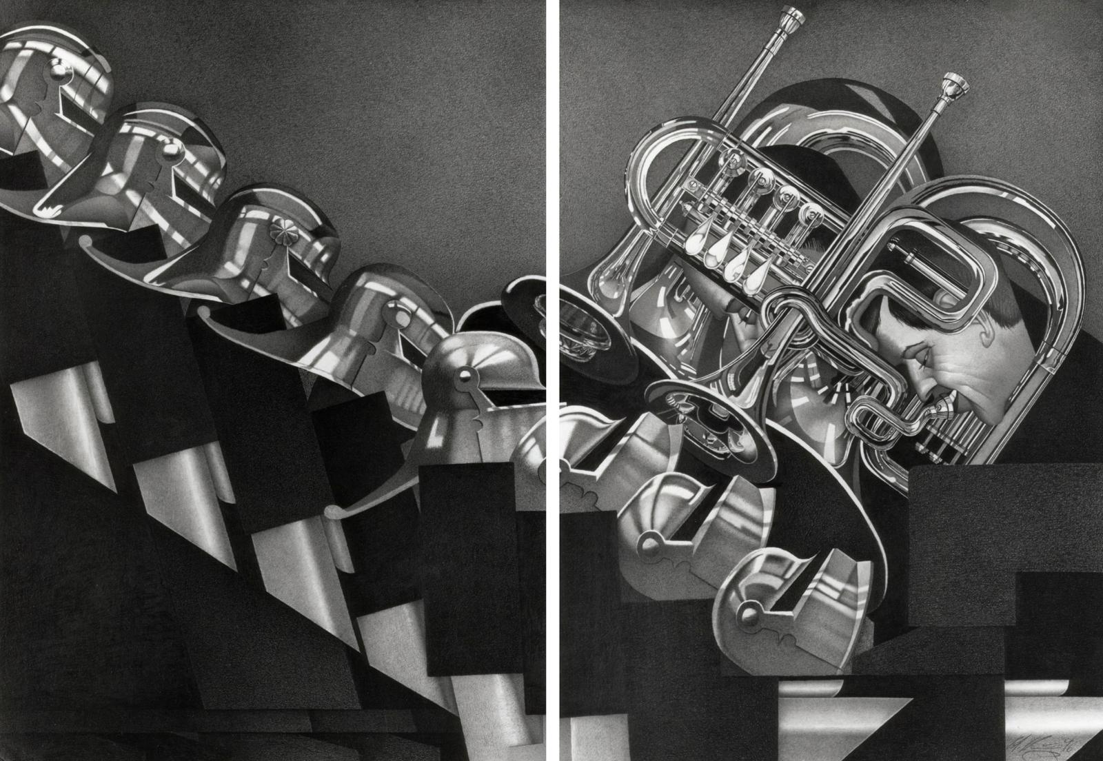 Peter König, Ouvertüre, 1996, Bleistift auf Papier, 200 cm x 250 cm, Preis auf Anfrage, SüdWestGalerie