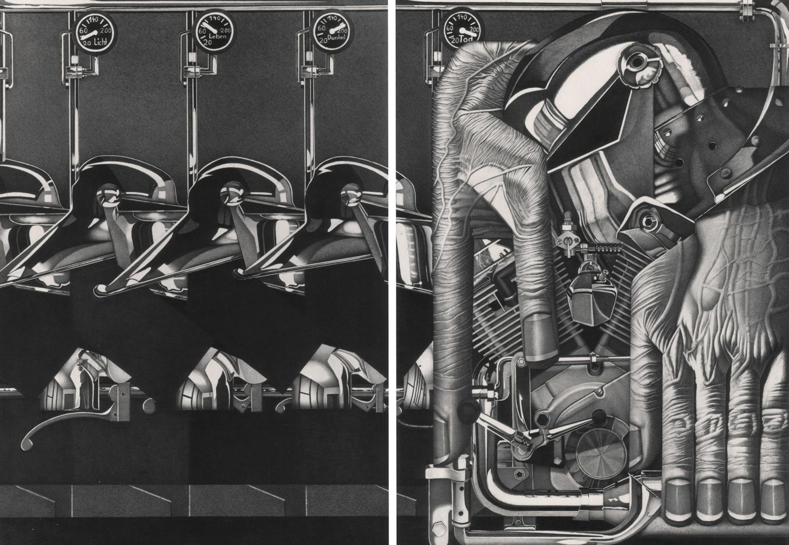 Peter König, Todmacher, 1997, Bleistift auf Papier, 200 cm x 250 cm, Preis auf Anfrage, SüdWestGalerie, , 