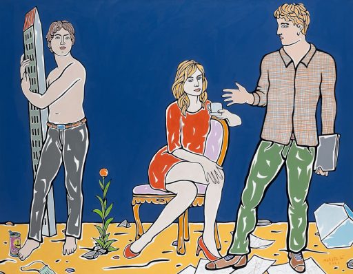 Moritz Götze, Pop Art, Mein künstliches Paradies, 2021, Öl auf Leinwand, 140 cm x 180 cm, Preis auf Anfrage, Galerie Cyprian Brenner