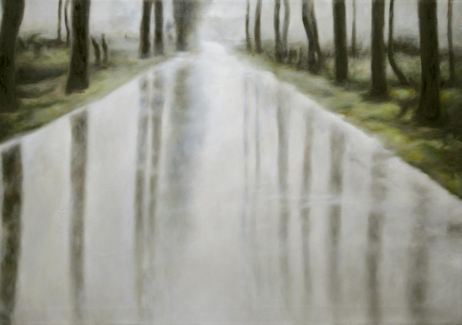 Franz Baumgartner, Allee '84, 10.2021, Öl auf Leinwand, 70 x 100 cm, Preis auf Anfrage, Galerie Cyprian Brenner