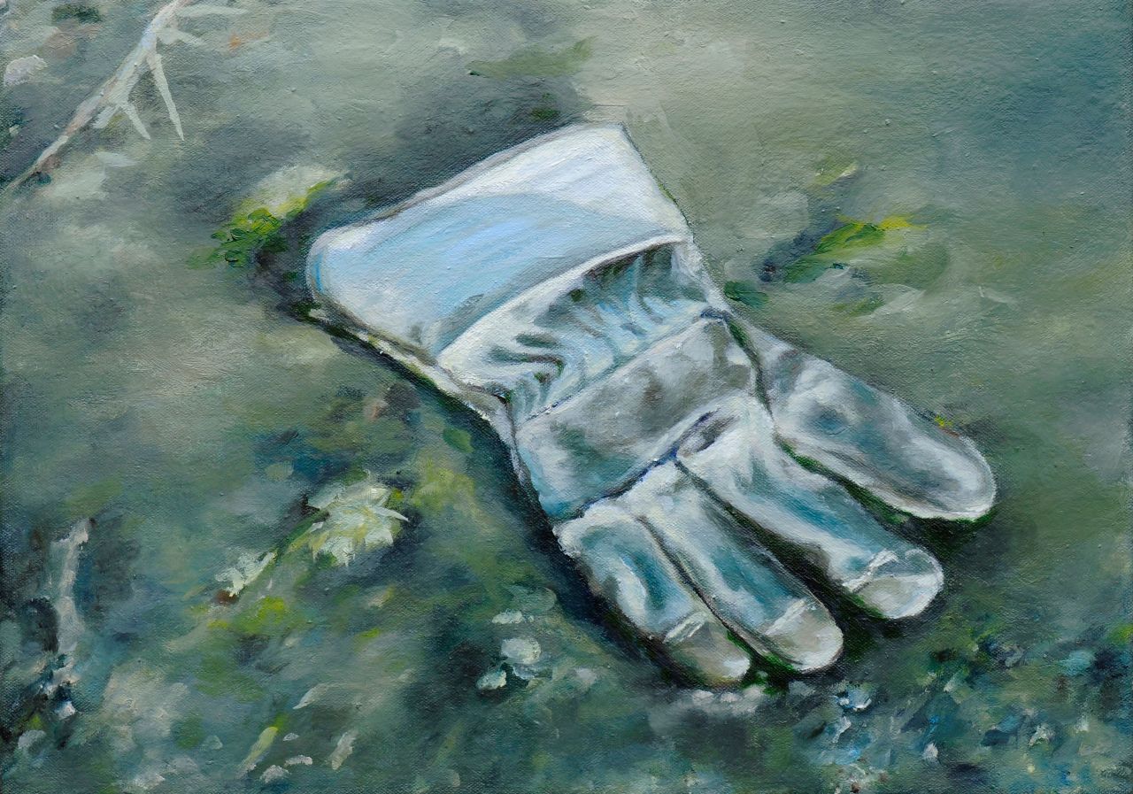 Franz Baumgartner, Fehde, 6.2014, Öl auf Leinwand, 38 cm x 53 cm, Preis auf Anfrage, baf042kü