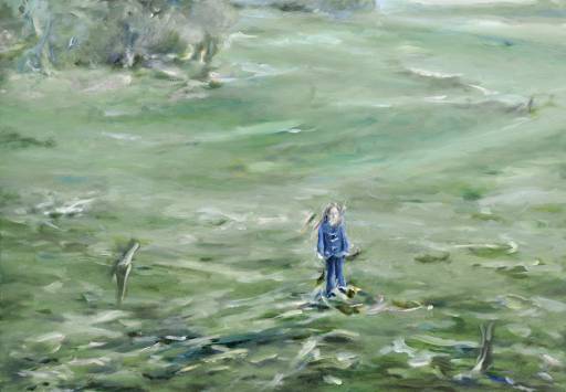 Franz Baumgartner, Mädchen , 11.2016-3.2017 , Öl auf Leinwand , 70 cm x 100 cm, Preis auf Anfrage, baf062kü