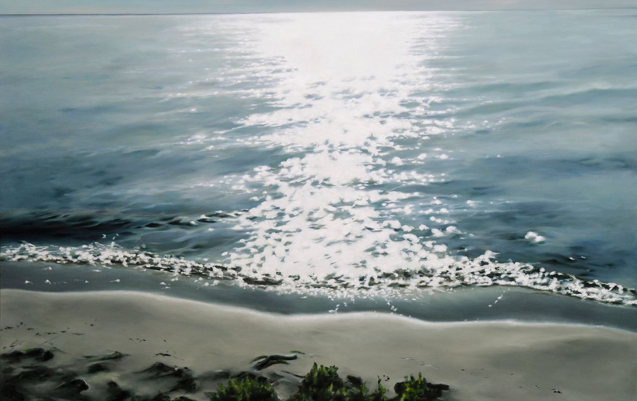 Franz Baumgartner, Ostsee, 2015, Öl auf Leinwand, 153 cm x 240 cm, - verkauft!