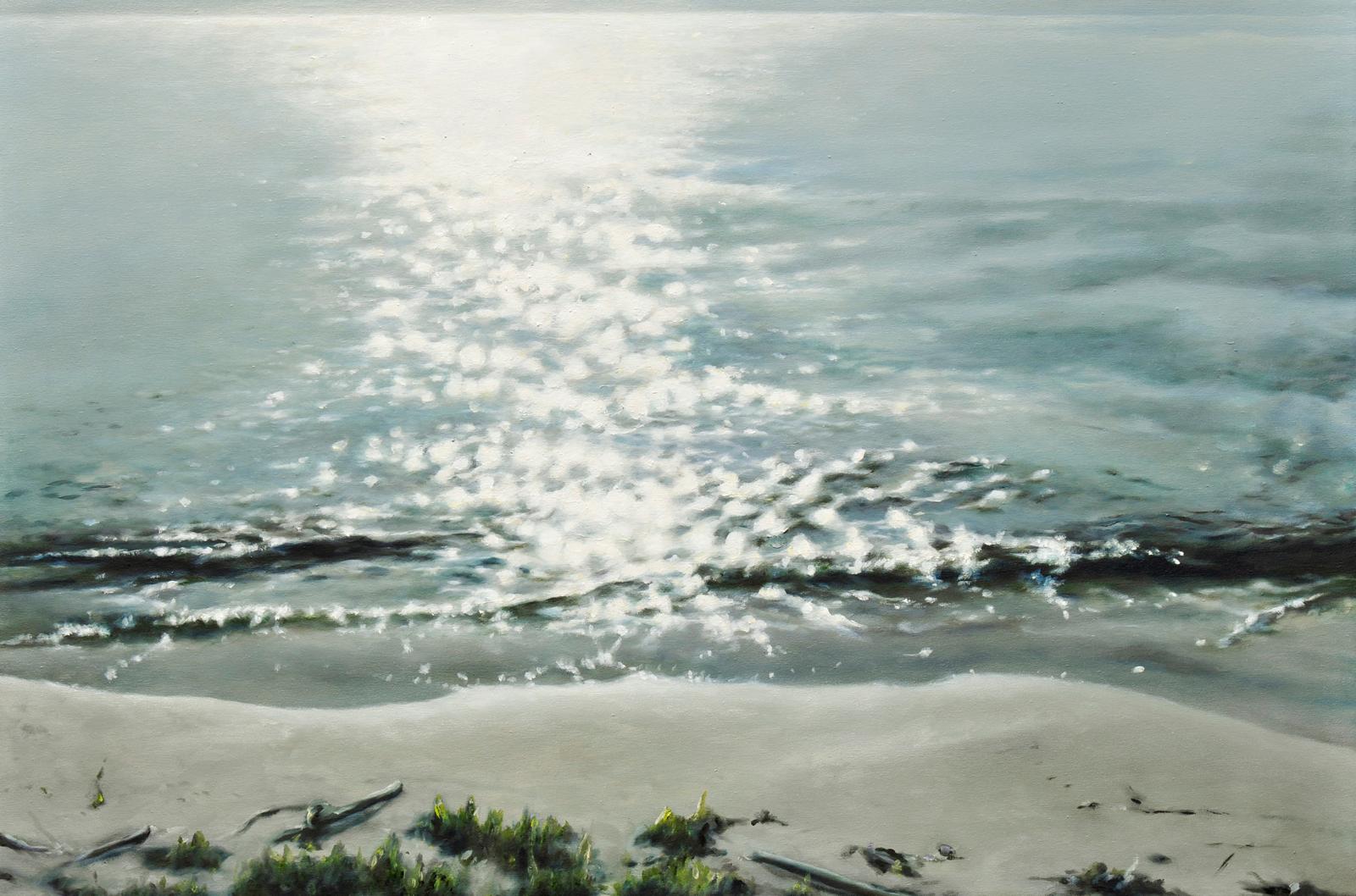 Franz Baumgartner, Ostsee, 5.2019, Öl auf Leinwand, 70 cm x 105 cm, Preis auf Anfrage, verkauft, Galerie Cyprian Brenner