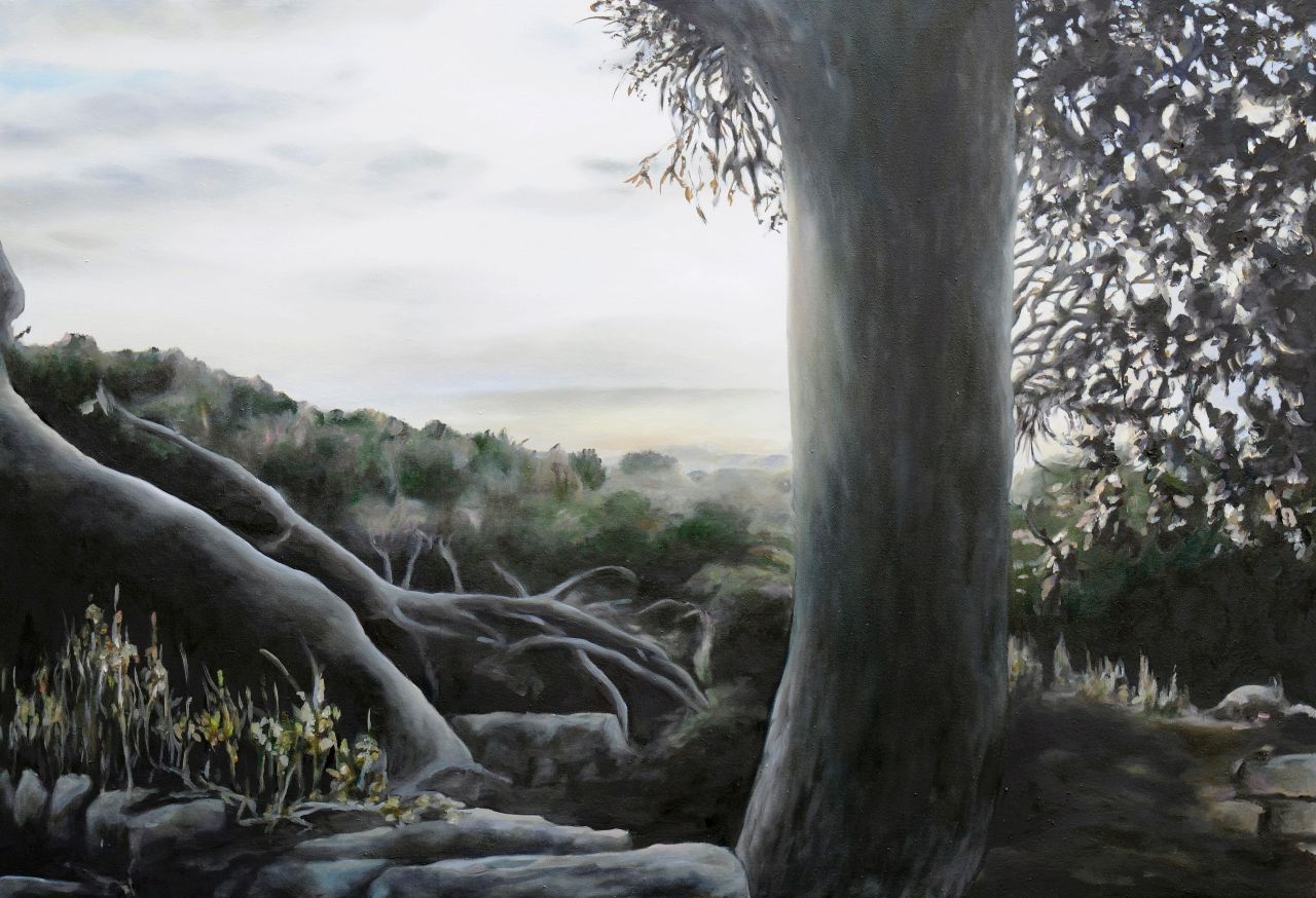 Franz Baumgartner, Romantille, 7.2014, Öl auf Leinwand, 100 cm x 145 cm, Preis auf Anfrage, Galerie Cyprian Brenner