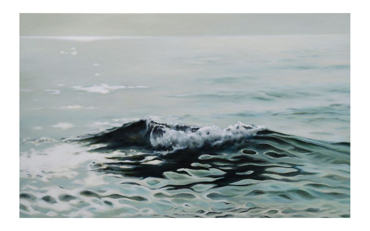 Franz Baumgartner, Welle, 12.2013, Öl auf Leinwand, 95 cm x 153 cm, - verkauft!