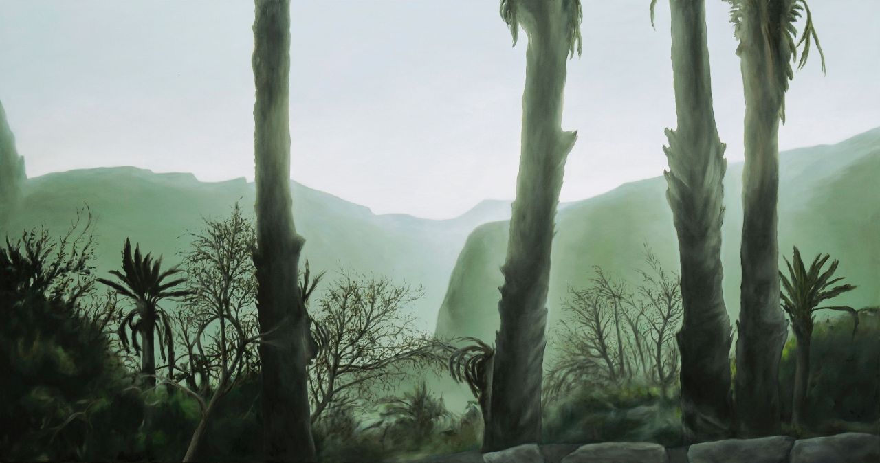 Franz Baumgartner, detour, 4.2013, Öl auf Leinwand, 159 cm x 300 cm, Preis auf Anfrage, baf014kü