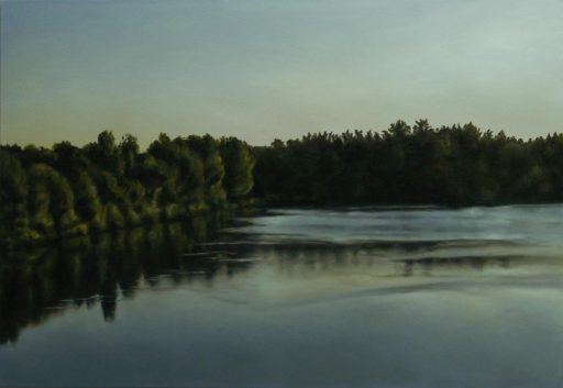 Franz Baumgartner, lago di Bocklemünd, 11.2008, Öl auf Leinwand, 121 cm x 175 cm, Preis auf Anfrage, baf073kü