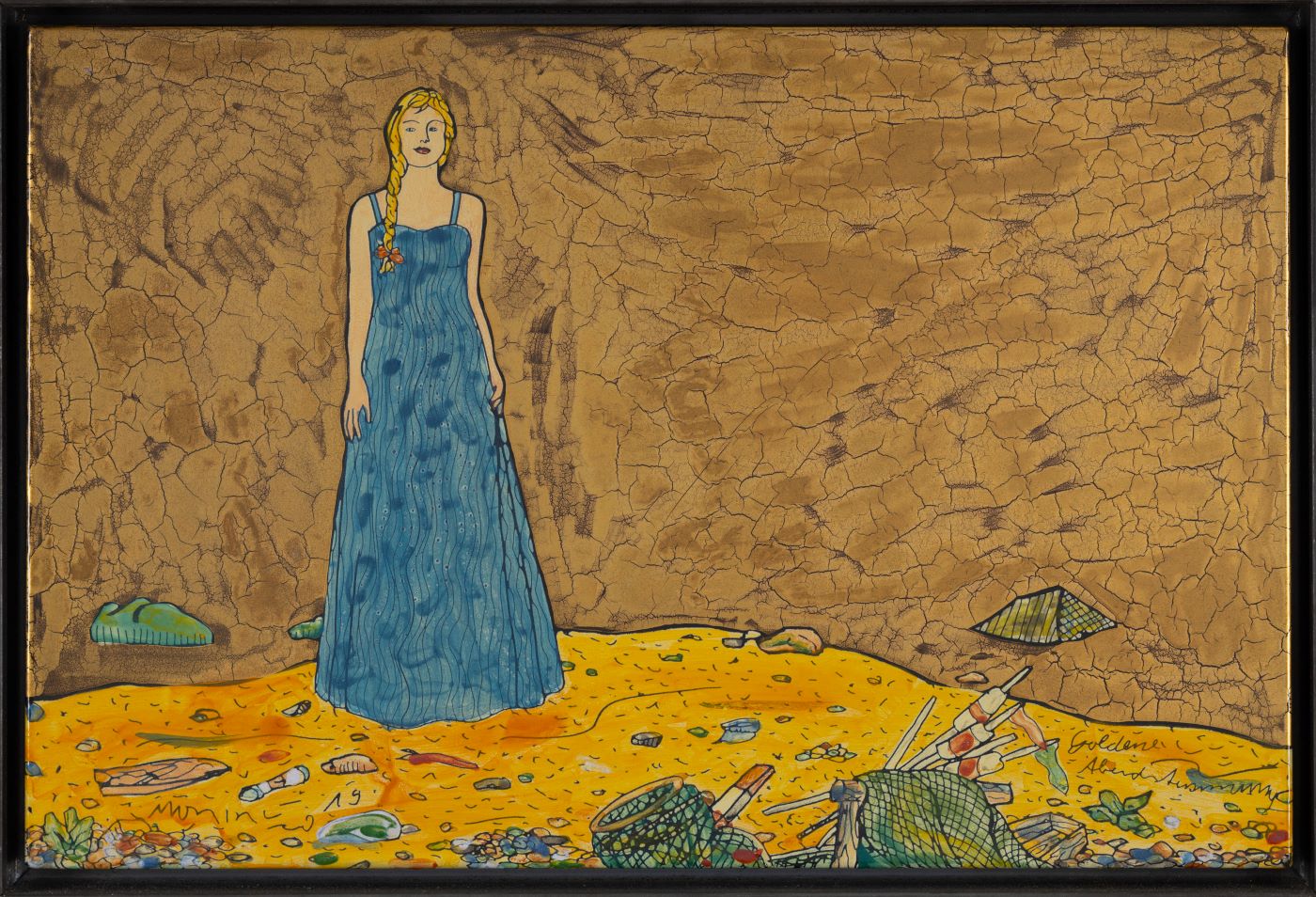 Moritz Götze, Goldene Abendstimmung, 2019, Eamillemalerei, 40 cm x 60 cm, Preis auf Anfrage, Galerie Cyprian Brenner