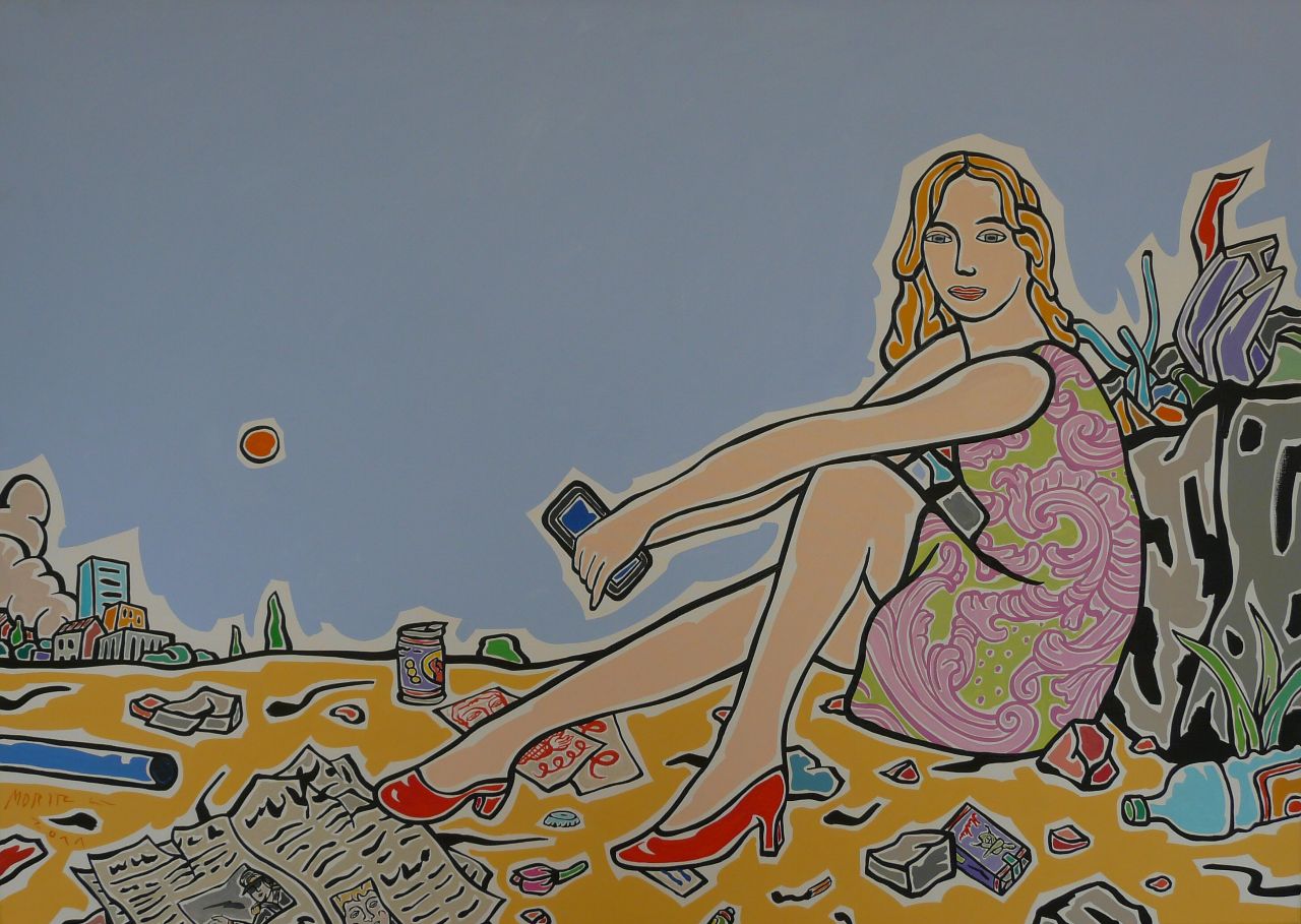 Moritz Götze, Idylle, nach Hans Thoma, 2011, Öl auf Leinwand, 100 cm x 140 cm