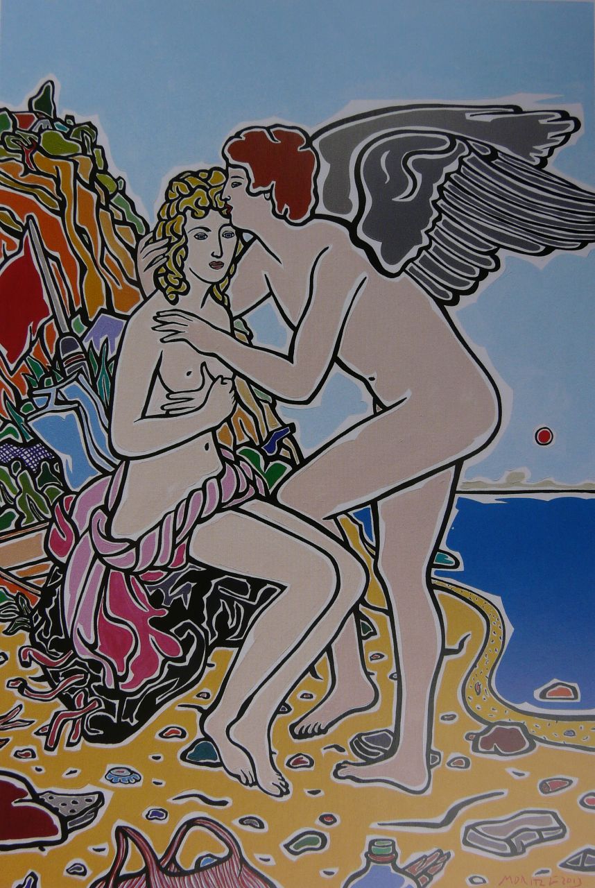 Moritz Götze, Venus und Amor, nach F. Erard, 2013, Öl auf Leinwand, 120 cm x 80 cm