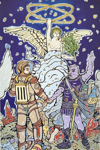 Moritz Götze, Victoria III, 2006, 300 cm x 200 cm, Öl auf Leinwand, Preis auf Anfrage, SüdWestGalerie