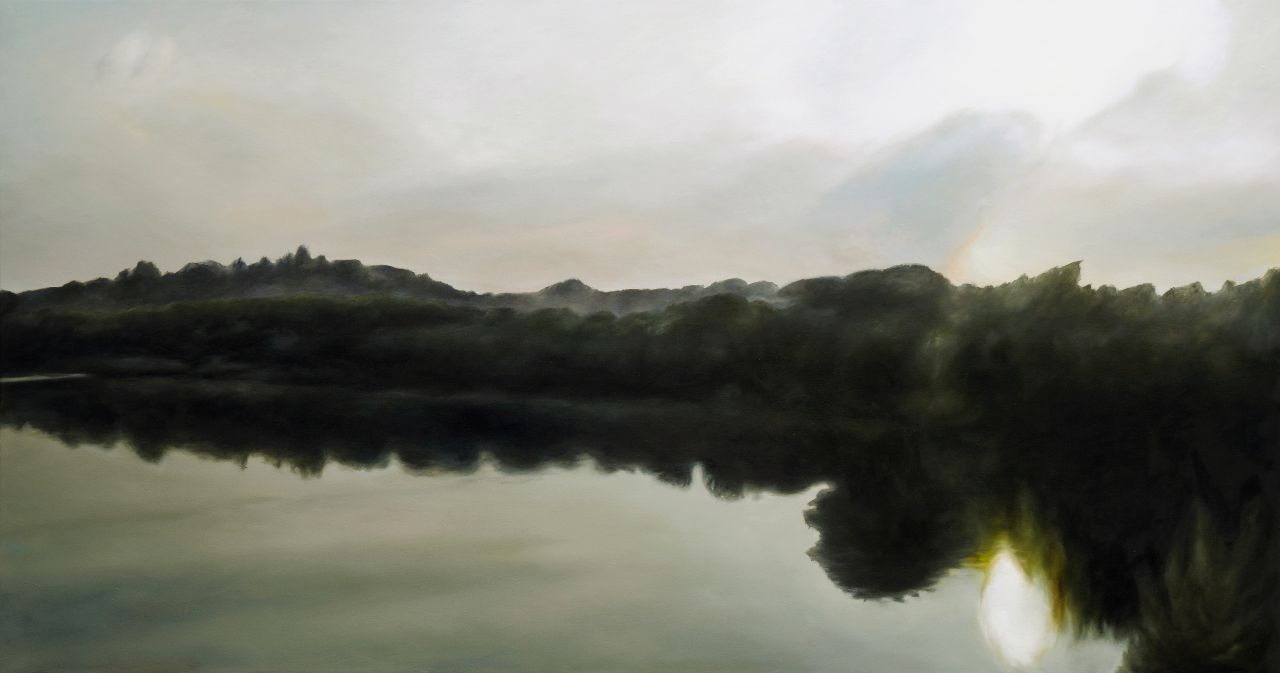 Franz Baumgartner, Nebensonne, 11.2012, Öl auf Leinwand, 159 cm x 300 cm, - verkauft!