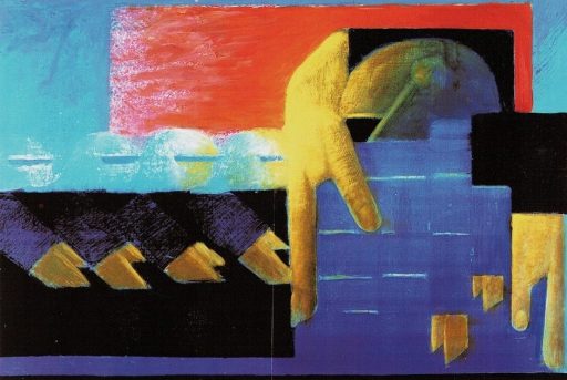 Peter König, Die Farbe Tod II, Mischtechnik auf Papier, 37,5 x 55 cm, 1997, Preis auf Anfrage, Galerie Cyprian Brenner