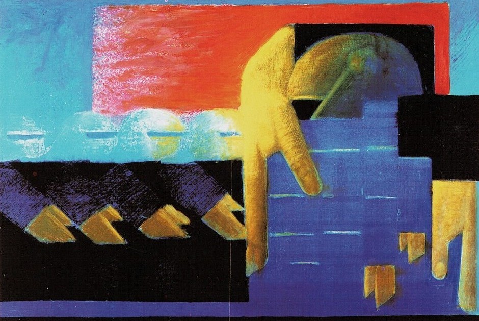 Peter König, Die Farbe Tod II, Mischtechnik auf Papier, 37,5 x 55 cm, 1997, Preis auf Anfrage, Galerie Cyprian Brenner