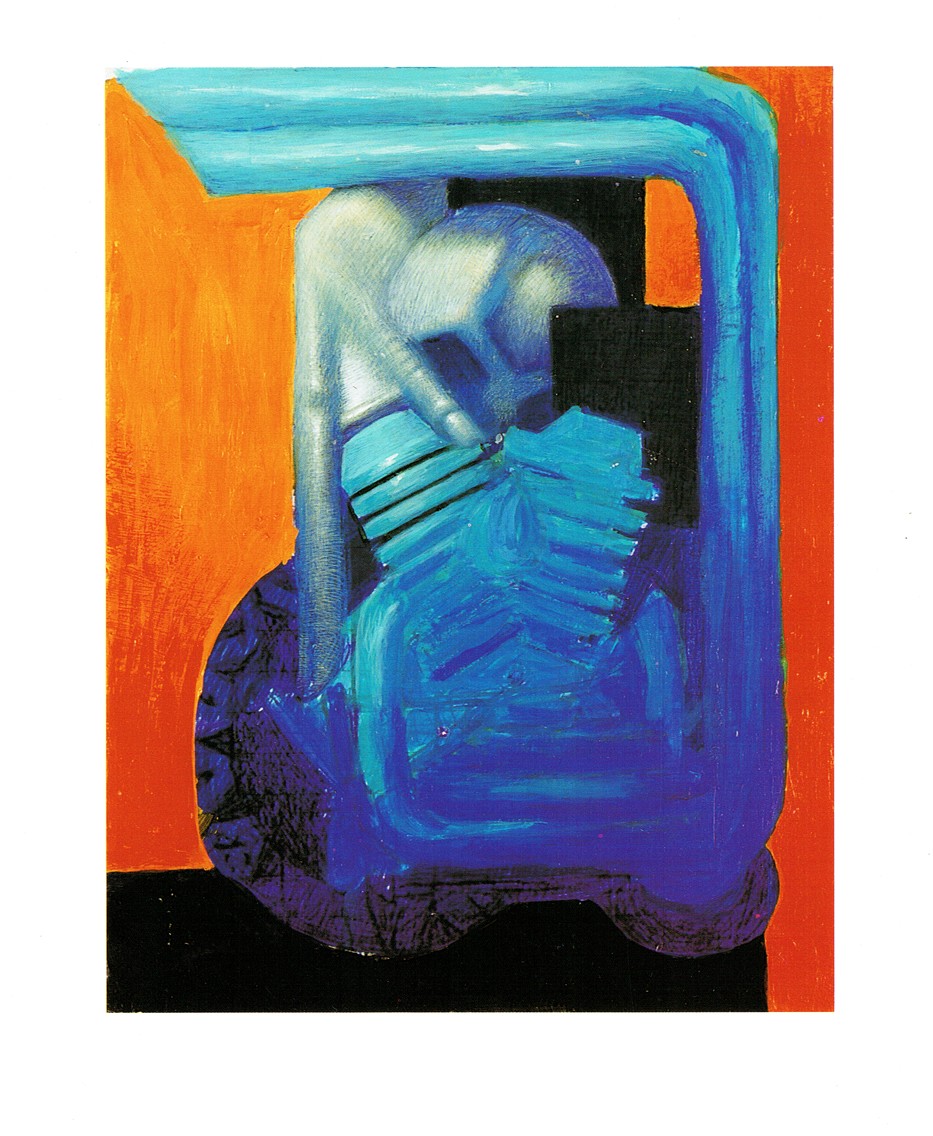 Peter König, Die Farbe Tod III, Mischtechnik auf Papier, 37,5 cm x 30 cm, 1997, Preis auf Anfrag, Galerie Cyprian Brenner