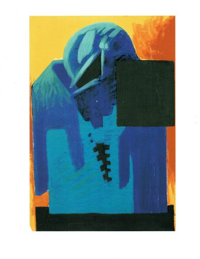 Peter König, Die Farbe Tod IV, Mischtechnik auf Papier, 30 cm x 20 cm, 1997, Preis auf Anfrage, Galerie Cyprian Brenner