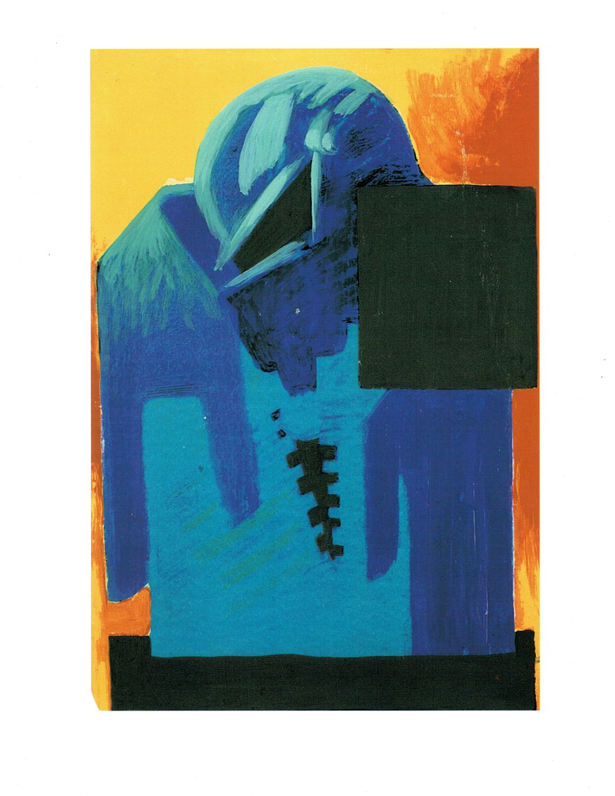 Peter König, Die Farbe Tod IV, Mischtechnik auf Papier, 30 cm x 20 cm, 1997, Preis auf Anfrage, Galerie Cyprian Brenner