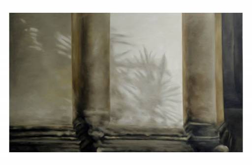 Franz Baumgartner, Schatten an der Orangerie, 2006, Öl auf Leinwand, 183 cm x 300 cm, Preis auf Anfrage, baf021kü