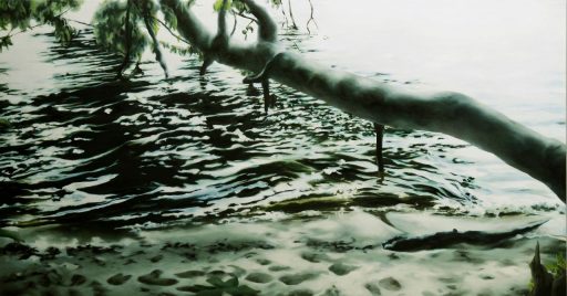 Franz Baumgartner, Schattenspiel, 1.2014, Öl auf Leinwand, 159 cm x 300 cm, - verkauft!