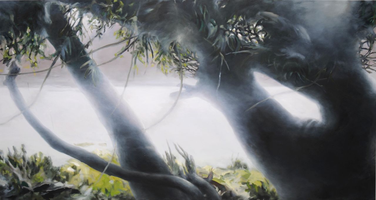 Franz Baumgartner, in der Früh, 8.2011, Öl auf Leinwand, 159 cm x 300 cm, Preis auf Anfrage, baf033kü