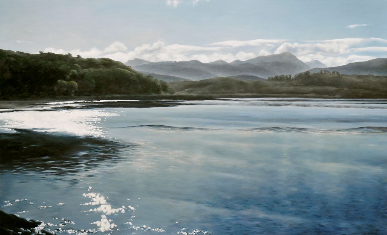 Franz Baumgartner, vor skye, 10.2015, Öl auf Leinwand,, 183 cm x 300 cm, Preis auf Anfrage, Galerie Cyprian Brenner