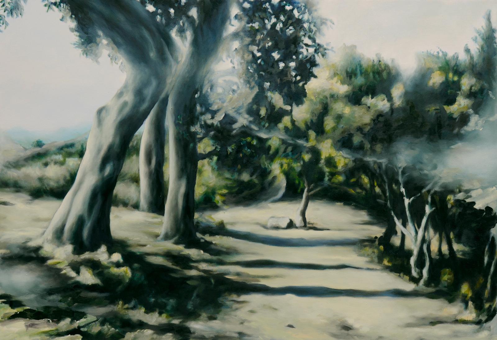 Franz Baumgartner, Übermalung, 4.2012/8.2014, Öl auf Leinwand, 100 cm x 145 cm, Preis auf Anfrage, Galerie Cyprian Brenner