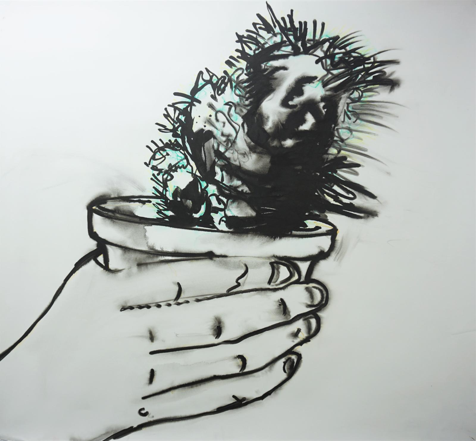 Daniel Wagenblast, kaktus 2, 2018, Zeichnung, 115 x 126 cm, Preis auf Anfrage, Galerie Cyprian Brenner
