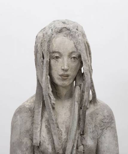 Silvia Siemes, Wandlung, 2014, Ausschnitt, Terrakotta, 155 cm, verkauft!