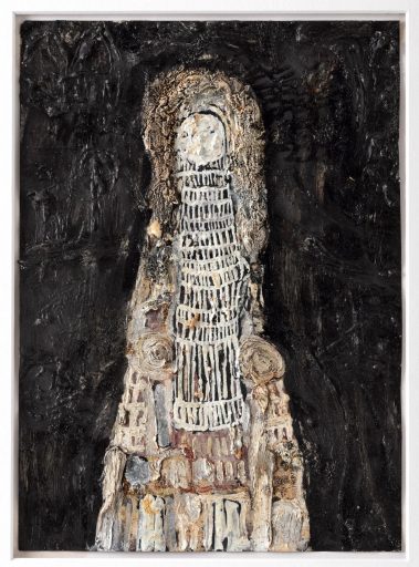 Klaus Hack, Figur, 2015, Öl auf Karton, 29,8 x 21,4 cm, Preis auf Anfrage, Galerie Cyprian Brenner