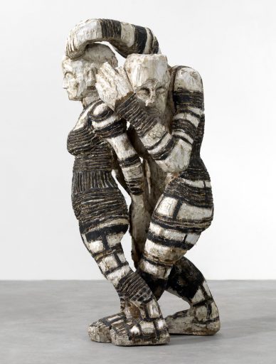 Klaus Hack, Paar, 1990 - 2008, Pappel, schwarz und weiß gefasst, Preis auf Anfrage, Galerie Cyprian Brenner