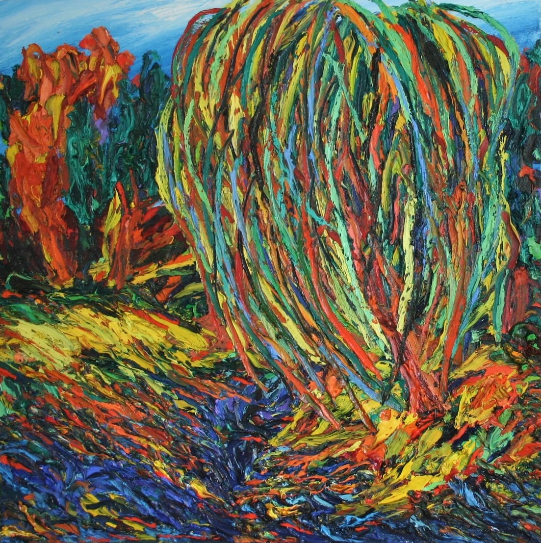 Harry Meyer, Weide, Öl auf Leinwand, 140 cm x 130 cm, Preis auf Anfrage