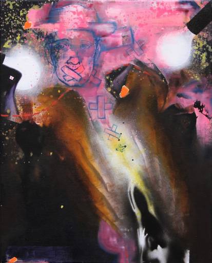 Robert Matthes, Former, 2013 , Acryl/Öl auf Nessel , 50 cm x 40 cm, - verkauft!, Galerie Cyprian Brenner